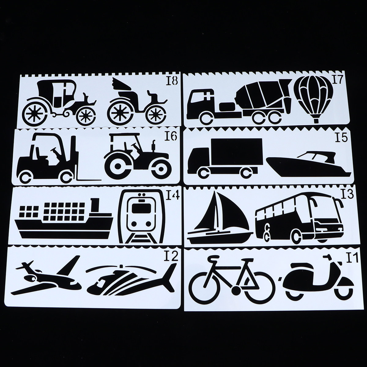 Kids Education Template - 32 Pcs Hollow Painting Template Stencils