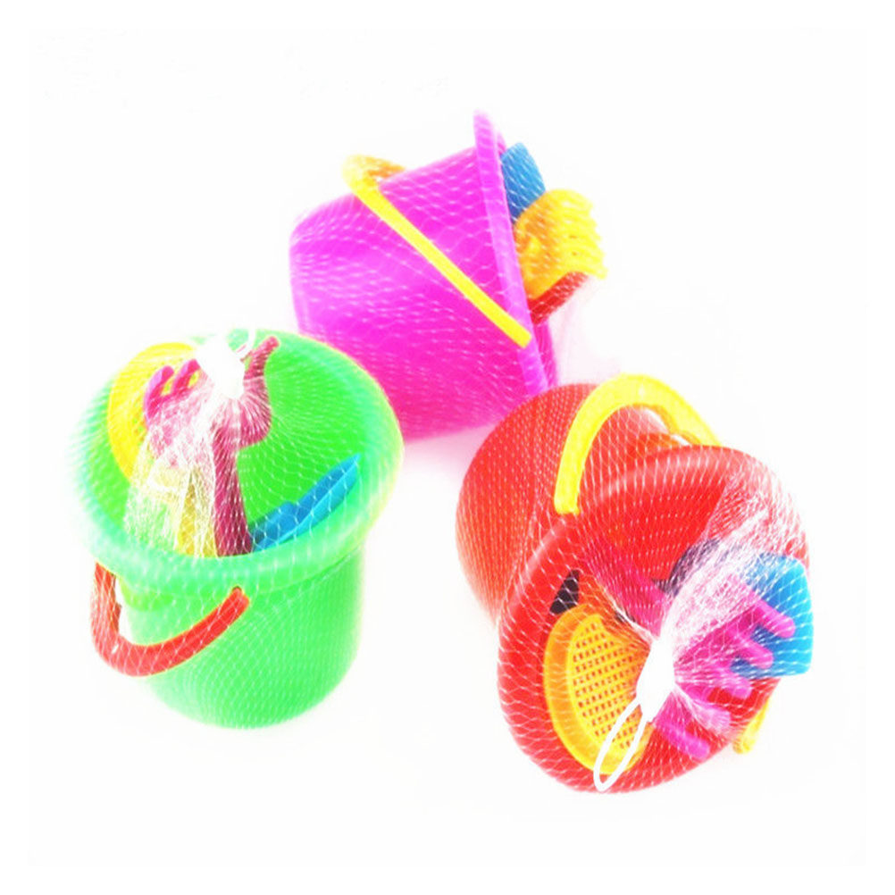 Kids Outdoor Education - 6Sets Beach Bucket Set Plastic Sand
