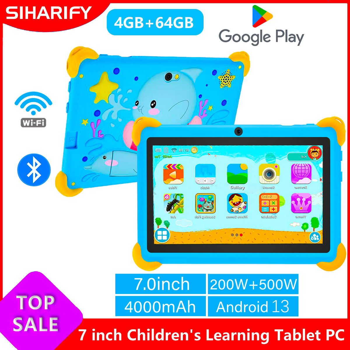 Kids Education Tablet - 7 Inch 5G Kids' tablets Android