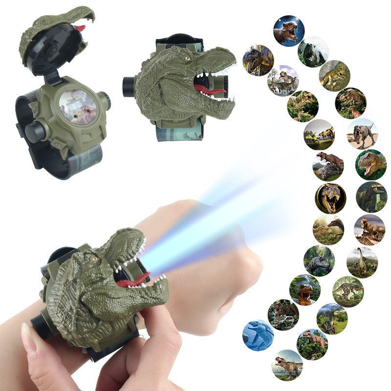 Kids Educational Watch - Kids Dinosaur Projection Watch Cartoon Dinosaur