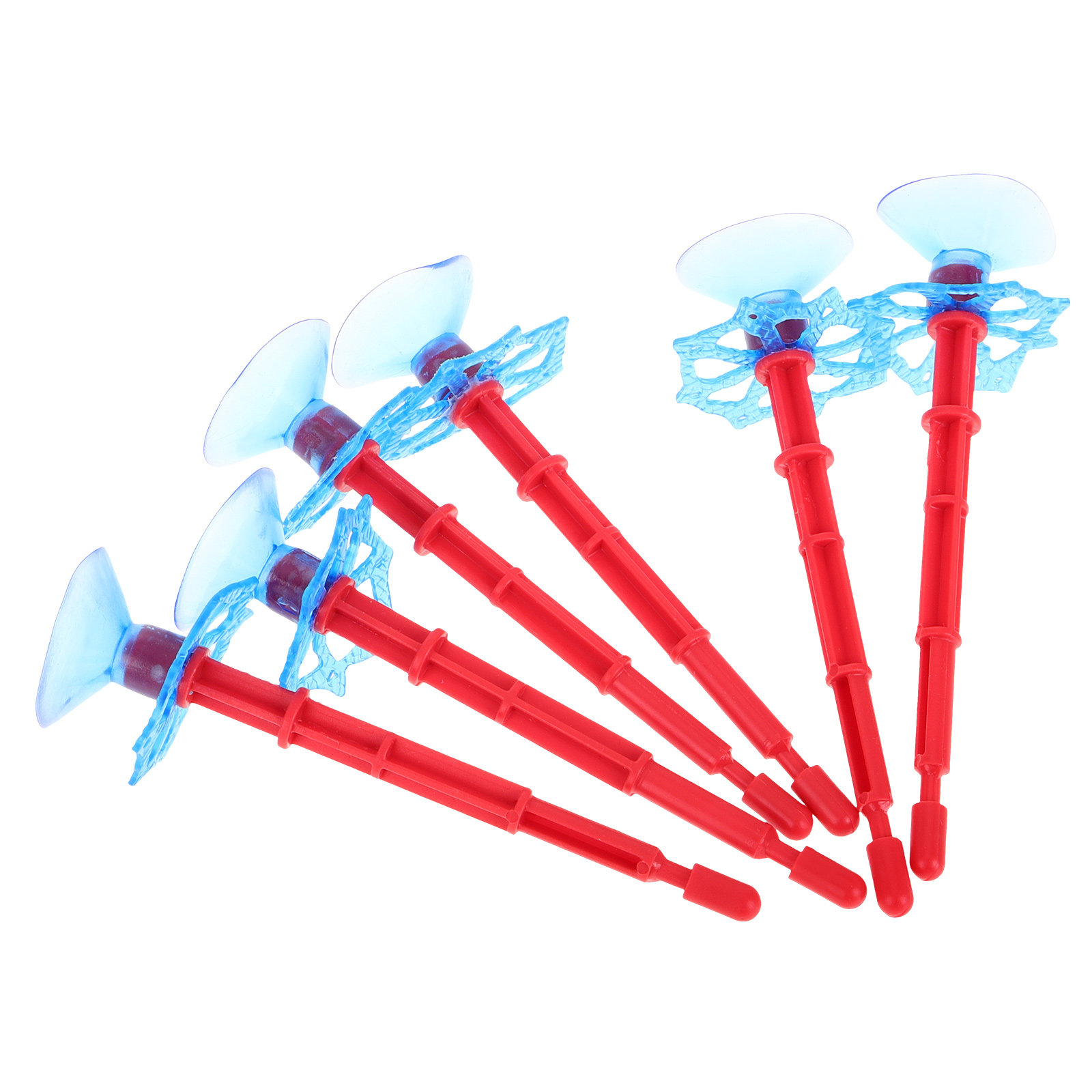 Kids Outdoor Education - 6Pcs Suction Cup Spider Arrows Launcher