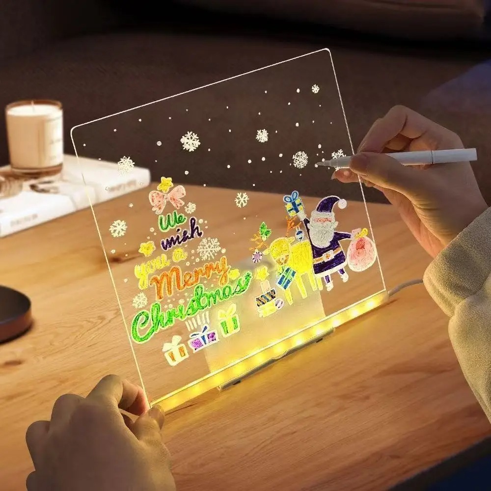 Kids Education Tablet - Magic Glow Kids Drawing Board: Reusable
