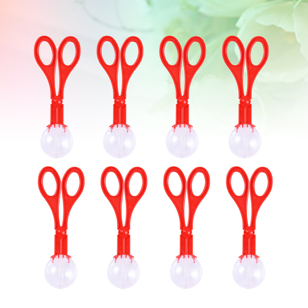 Kids Outdoor Education - 8Pcs Insects Catch Clamp Scissors Red