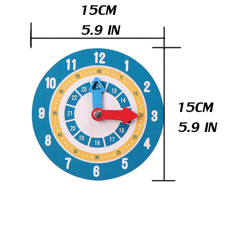 Montessori Learning Clock Wood - огляд і ціна Kids Educational Watch