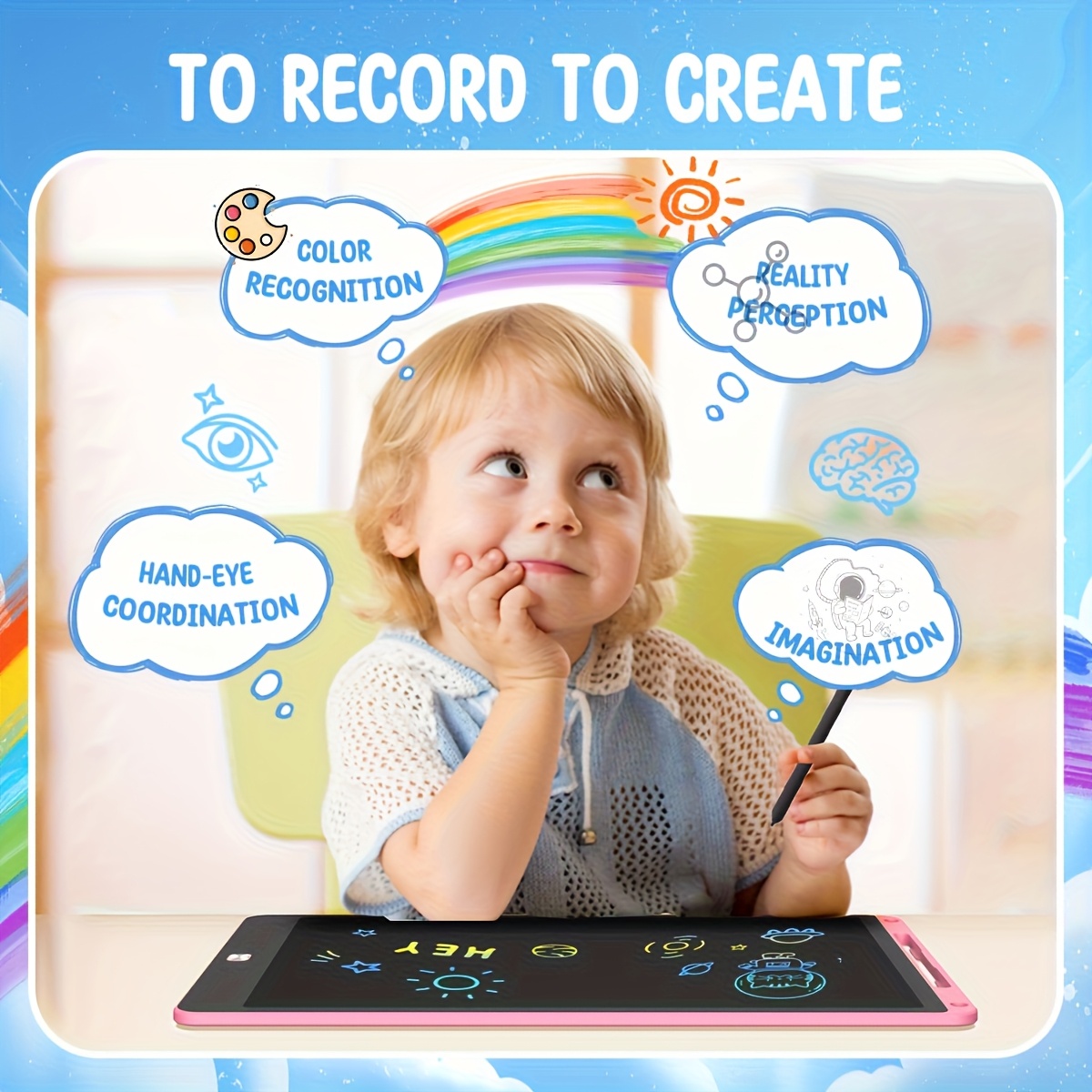 30pcs of 8.5 Inch LCD Drawing  - огляд і ціна Kids Education Tablet