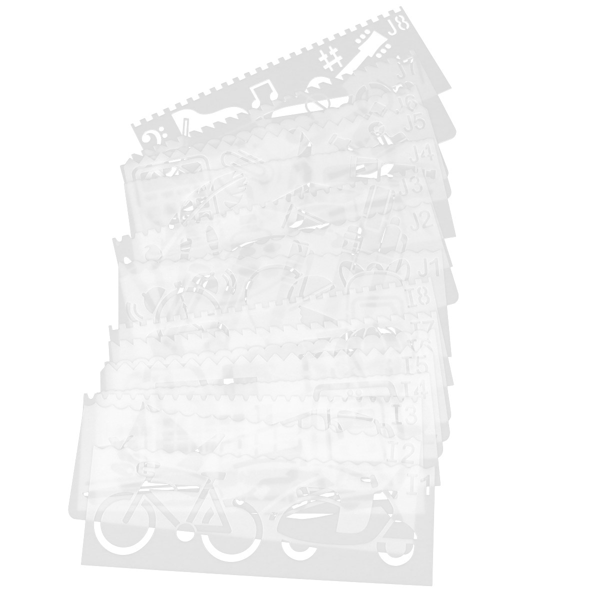 32 Pcs Hollow Painting Templat - огляд і ціна Kids Education Template