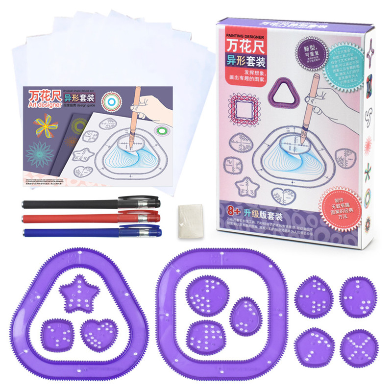 Funny Spirograph Drawing Toys  - огляд і ціна Kids Education Template
