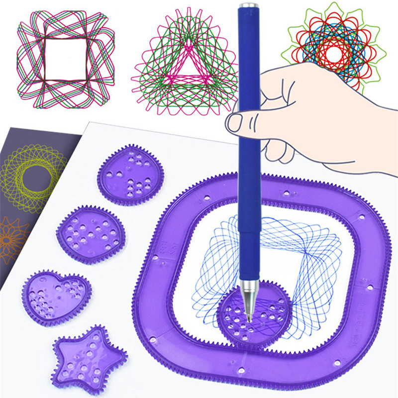 Funny Spirograph Drawing Toys  - огляд і ціна Kids Education Template