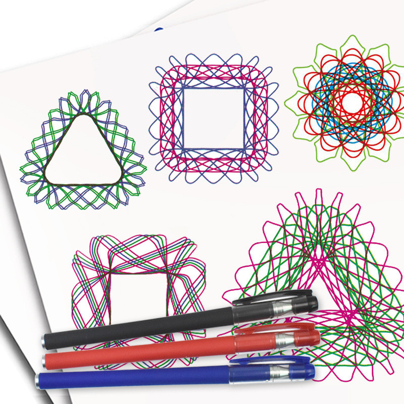 Funny Spirograph Drawing Toys  - огляд і ціна Kids Education Template
