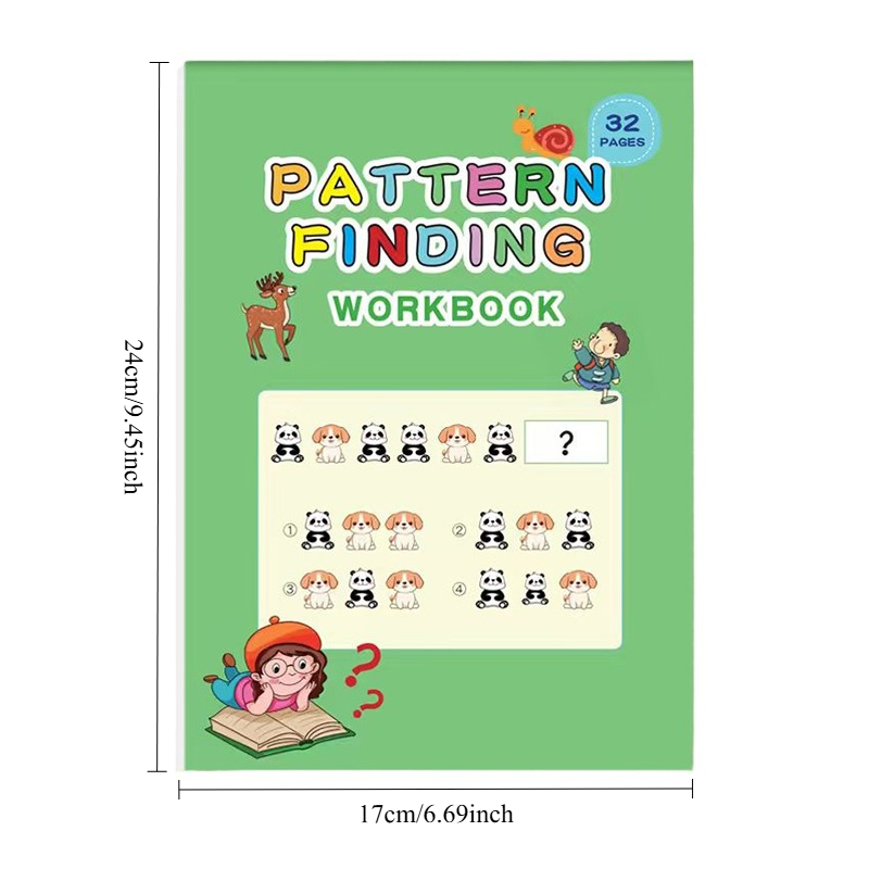 32 Pages Pattern Finding Workb - огляд і ціна Learning Workbook Preschool