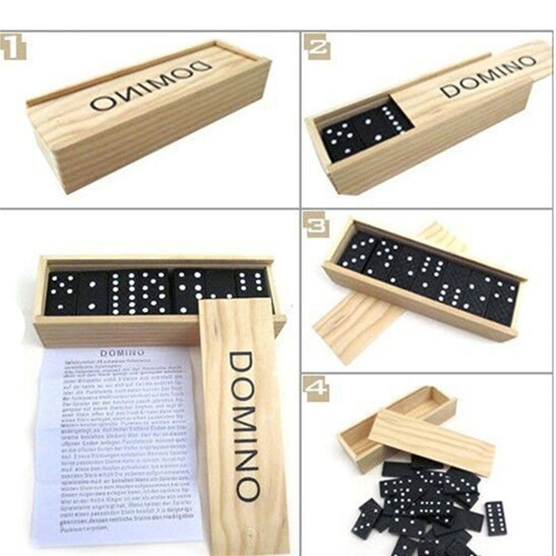 28pcs/Set Wooden Domino Board  - огляд і ціна Kids Outdoor Education