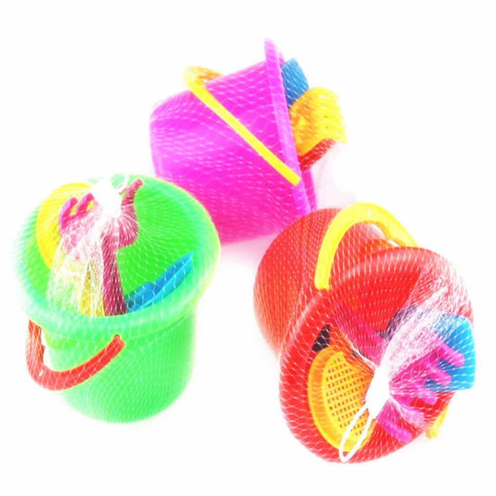 6Sets Beach Bucket Set Plastic - огляд і ціна Kids Outdoor Education