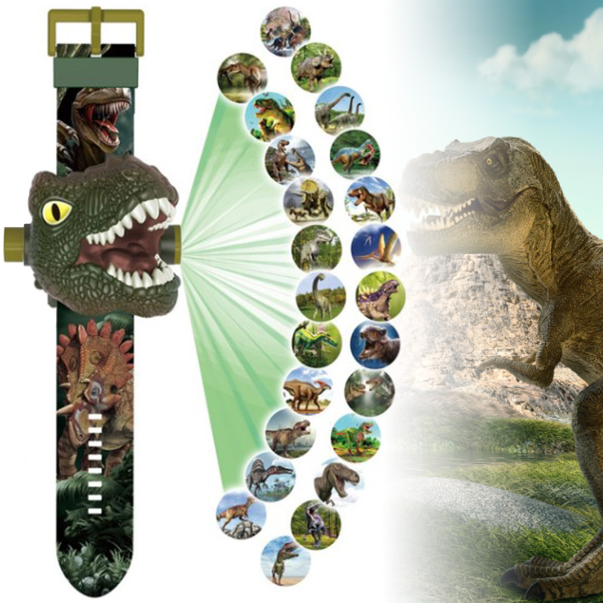 Kids Dinosaur Projection Watch - огляд і ціна Kids Educational Watch