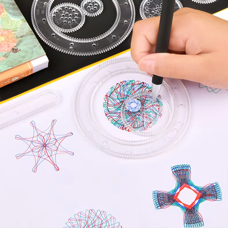 Funny Spirograph Drawing Toys  - огляд і ціна Kids Education Template