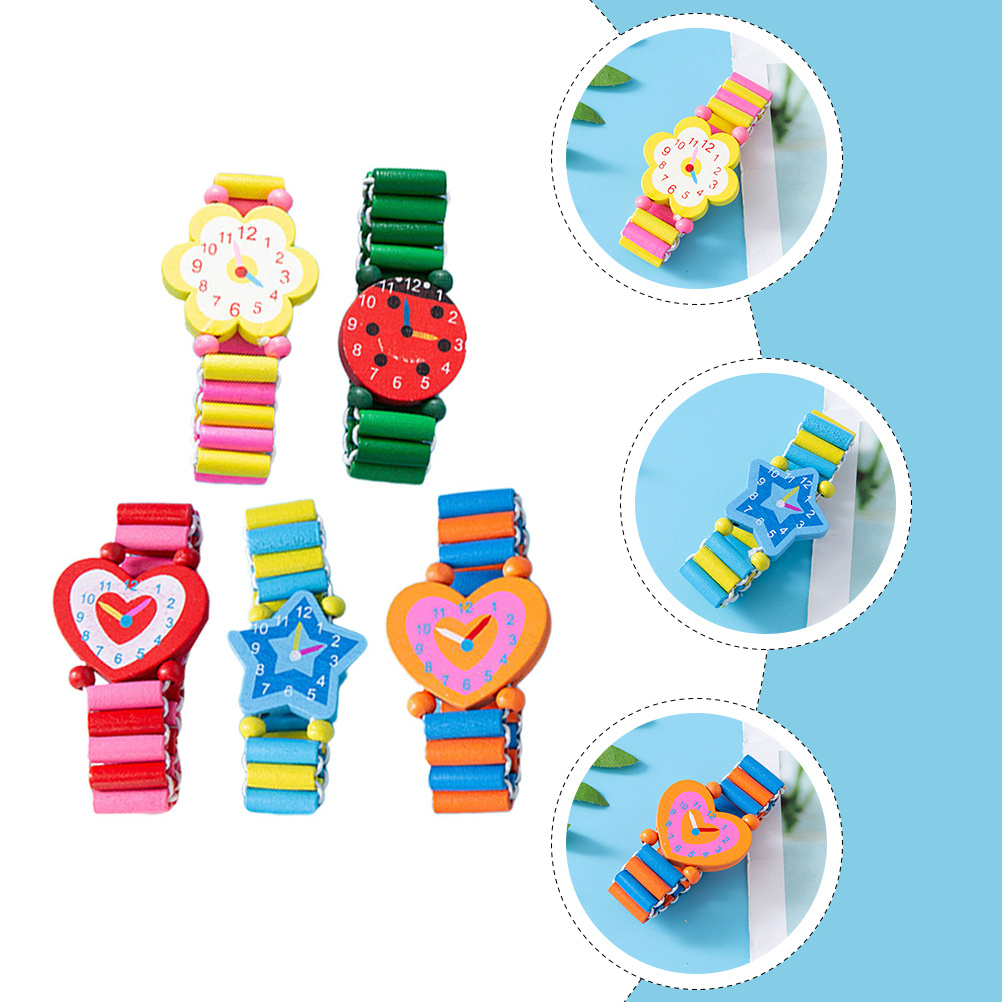 5pcs Children Colorful Bracele - огляд і ціна Kids Educational Watch