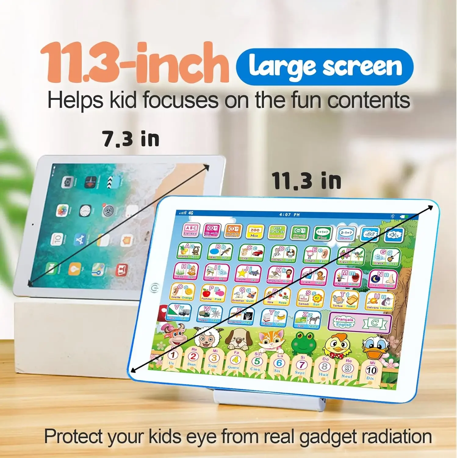 French English Bilingual Learn - огляд і ціна Kids Education Tablet