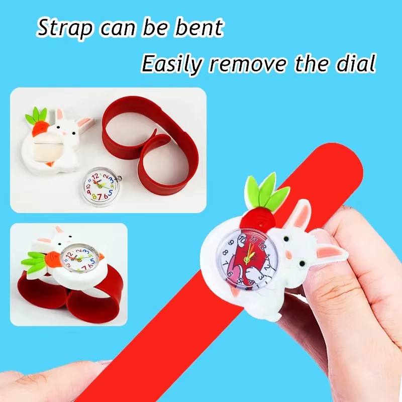 Printed Strap Cartoon Rabbit C - огляд і ціна Kids Educational Watch