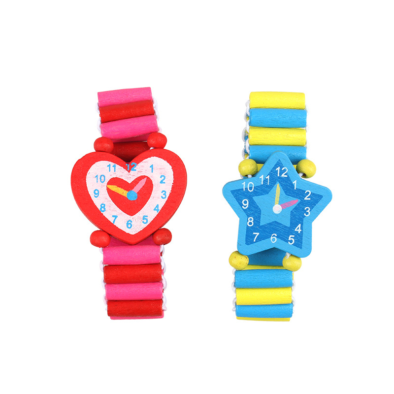 3pcs/lot Wooden Wristwatches N - огляд і ціна Kids Educational Watch
