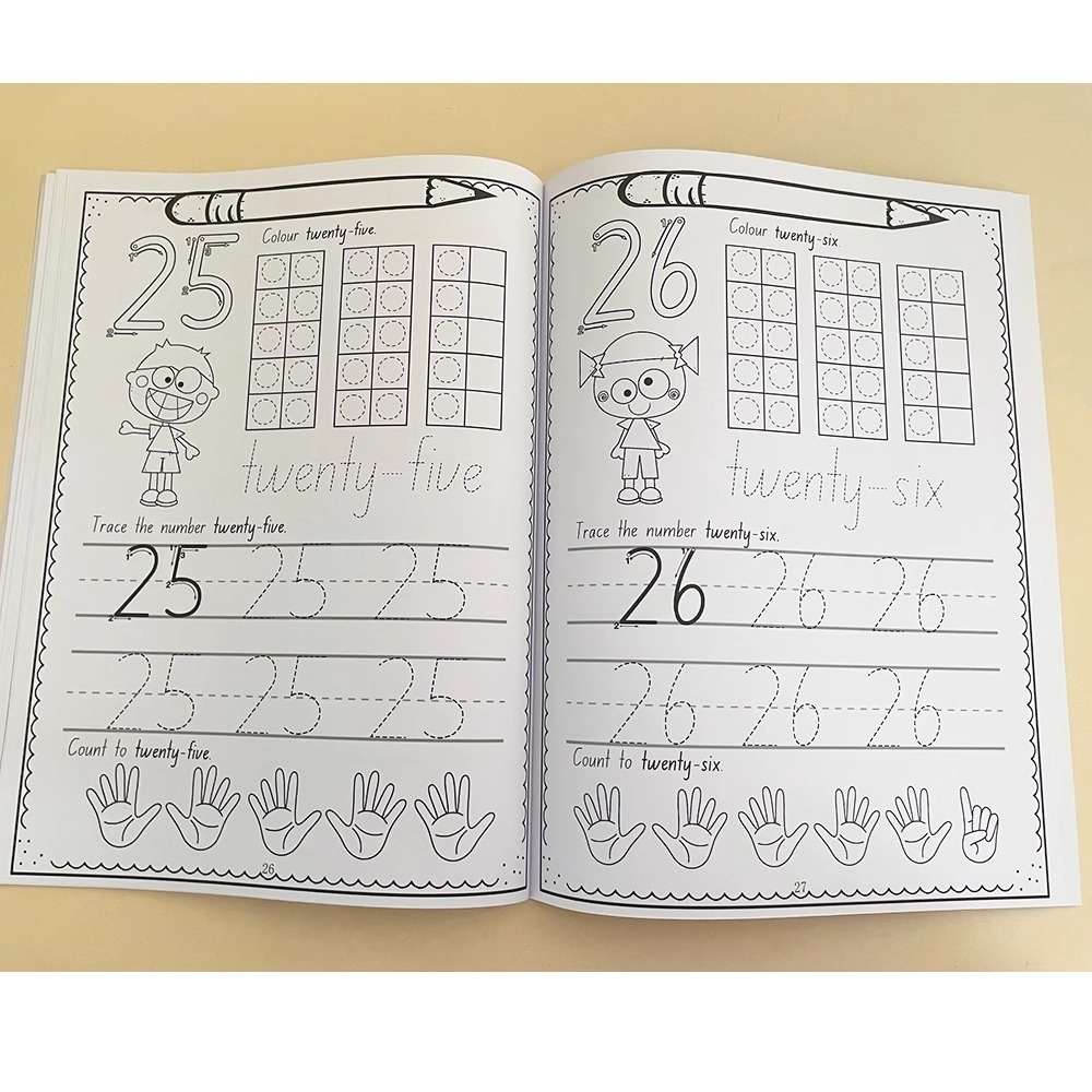 A4 Size Number 0-30 Tracing Pr - огляд і ціна Learning Workbook Preschool