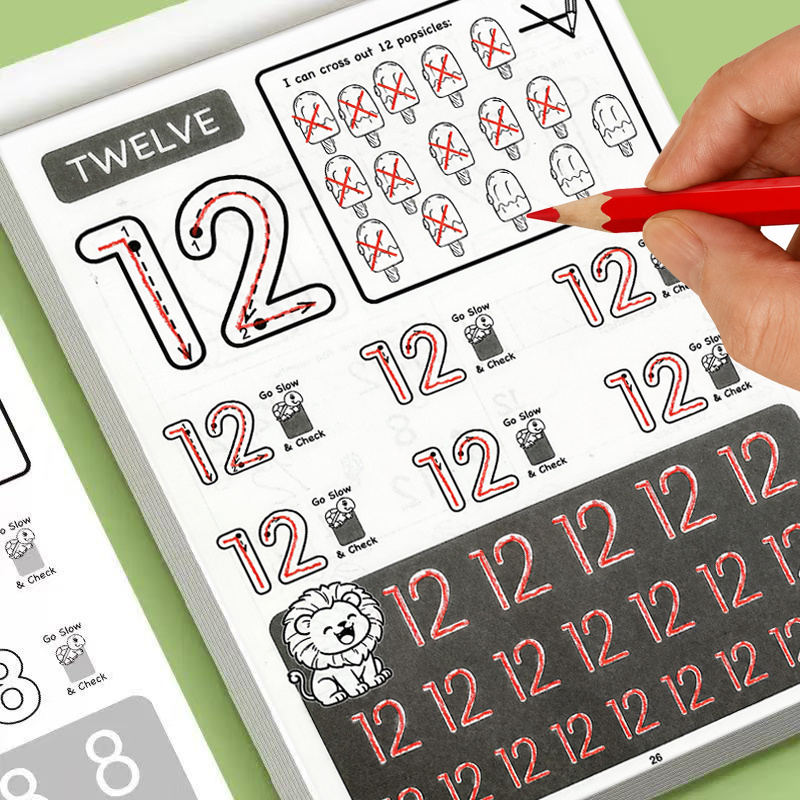 Number 1-12 Tracing Workbook 3 - огляд і ціна Learning Workbook Preschool