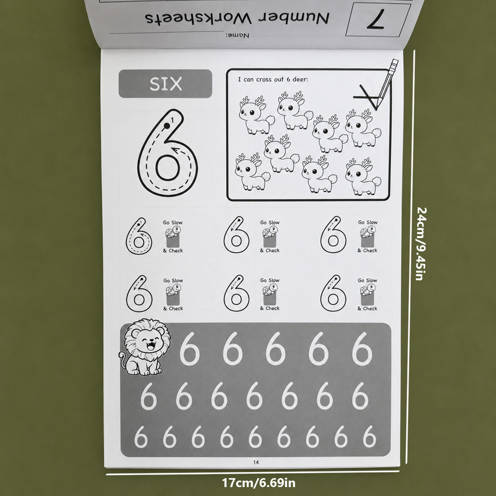 Number 1-12 Tracing Workbook 3 - огляд і ціна Learning Workbook Preschool