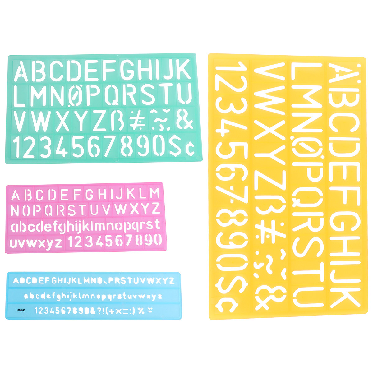 4Pcs Plastic Graffiti Rulers A - огляд і ціна Kids Education Template