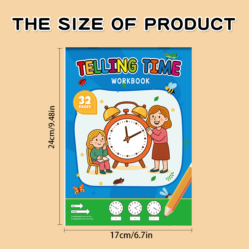 Clock Practice Workbook, Suita - огляд і ціна Learning Workbook Preschool