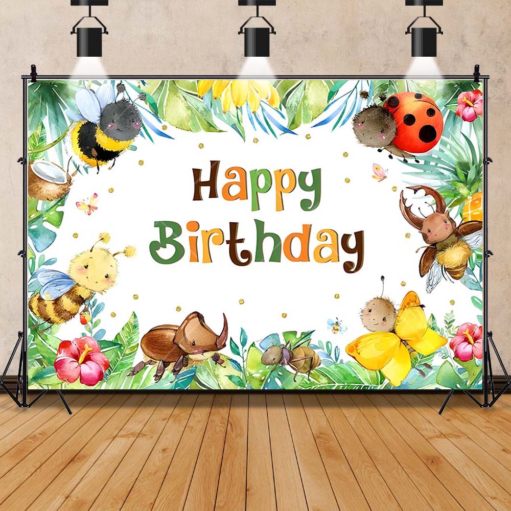 Cartoon Insect Party Early Edu - огляд і ціна Kids Education Background