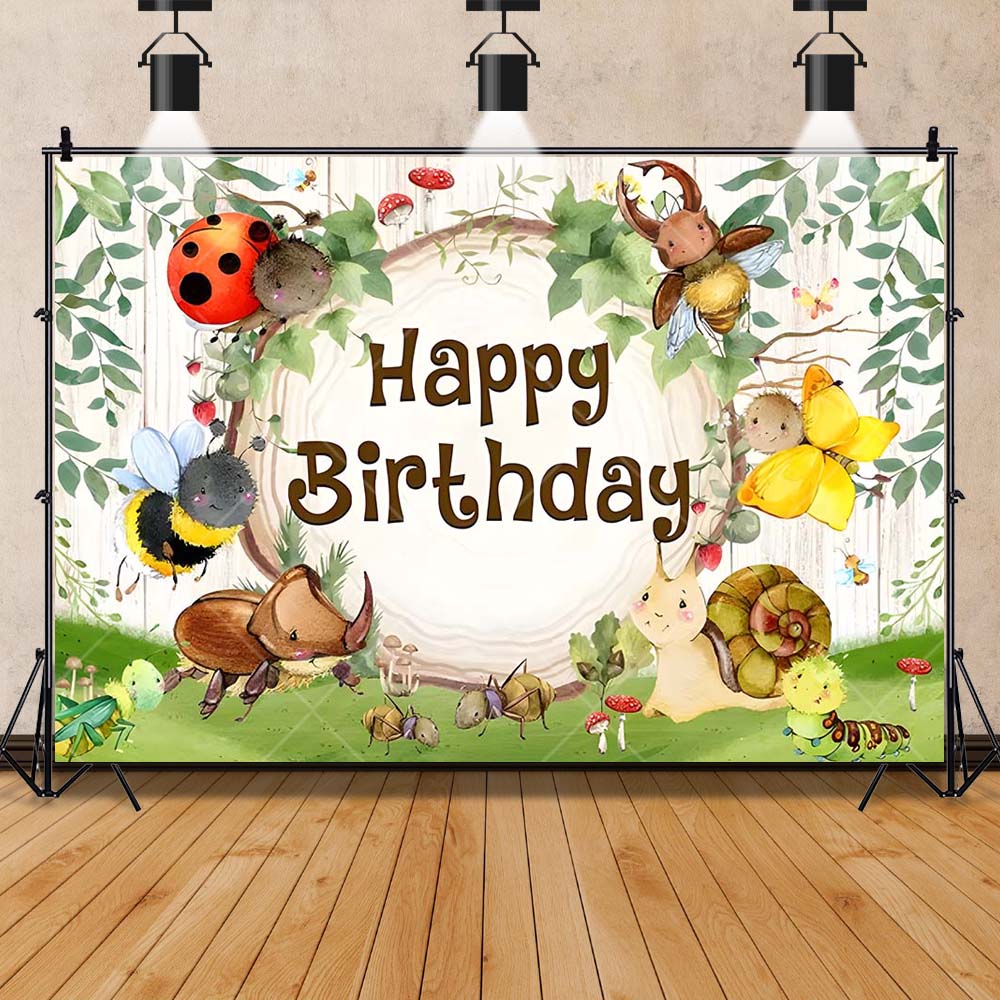 Cartoon Insect Party Early Edu - огляд і ціна Kids Education Background