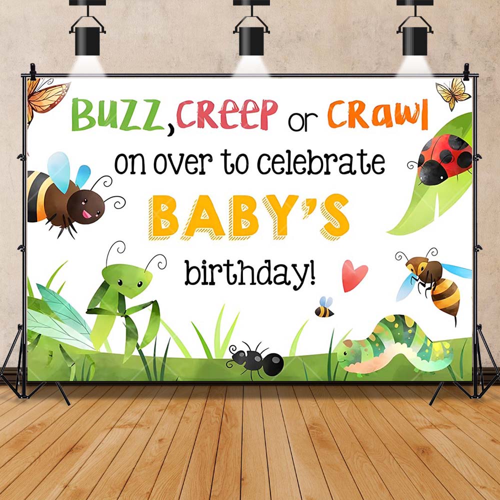 Cartoon Insect Party Early Edu - огляд і ціна Kids Education Background