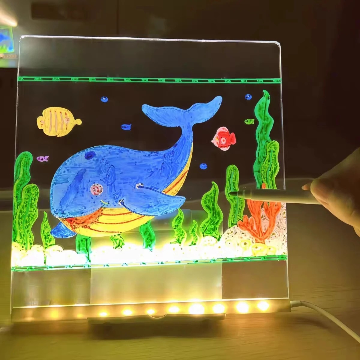 Magic Glow Kids Drawing Board: - огляд і ціна Kids Education Tablet