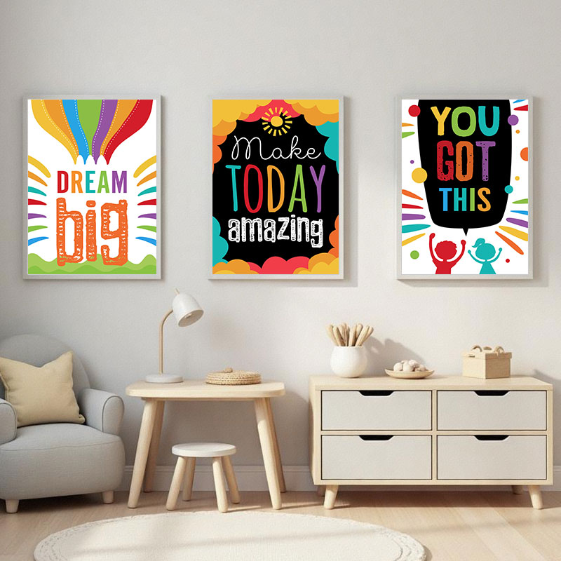 Colorful Cute Dream Big Quotes - огляд і ціна Inspirational Kids Education Quotes