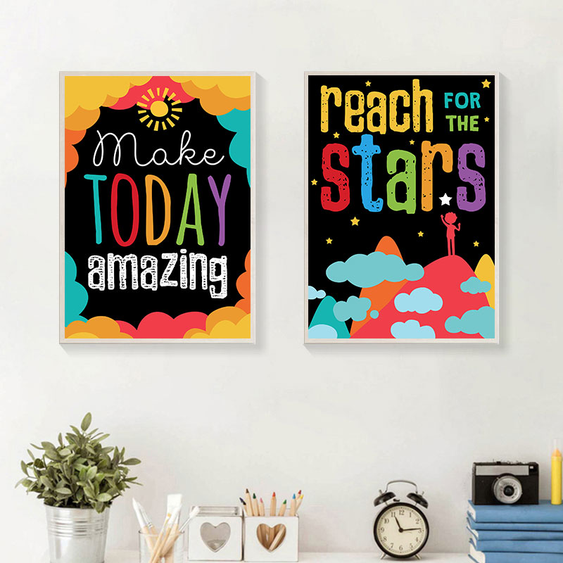 Colorful Cute Dream Big Quotes - огляд і ціна Inspirational Kids Education Quotes