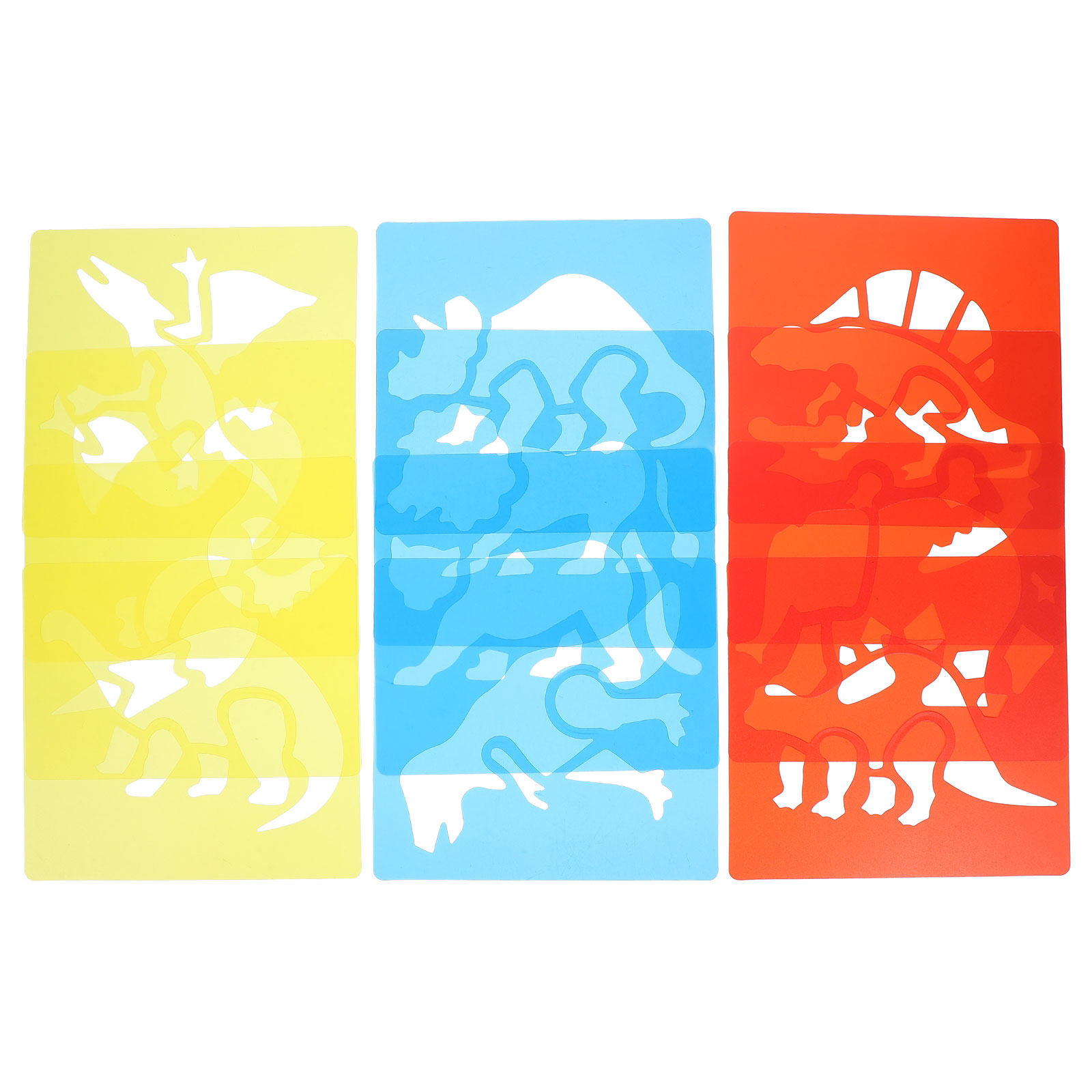 12Pcs Plastic Drawing Stencils - огляд і ціна Kids Education Template