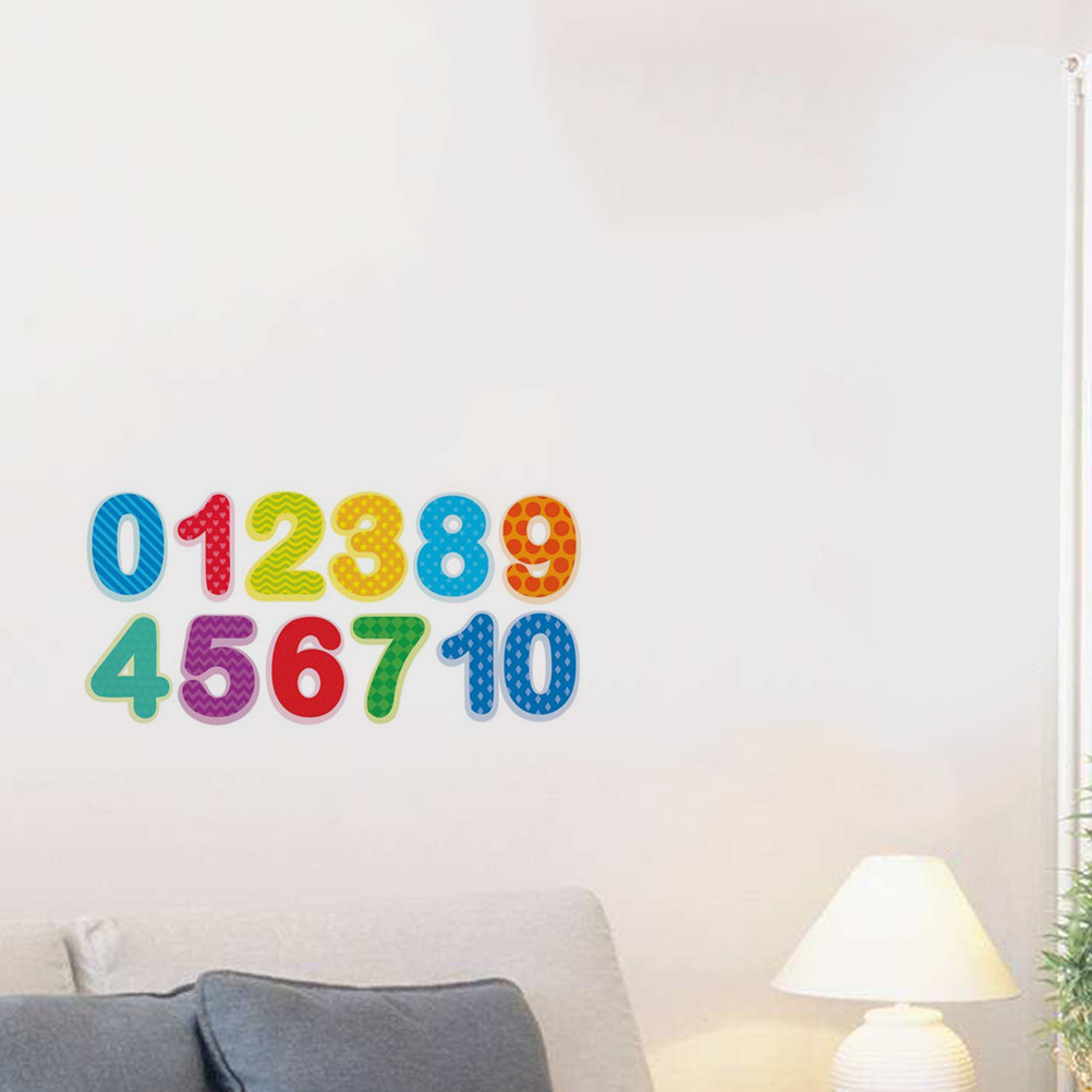 Fun Festive Number Wall Sticke - огляд і ціна Kids Education Background
