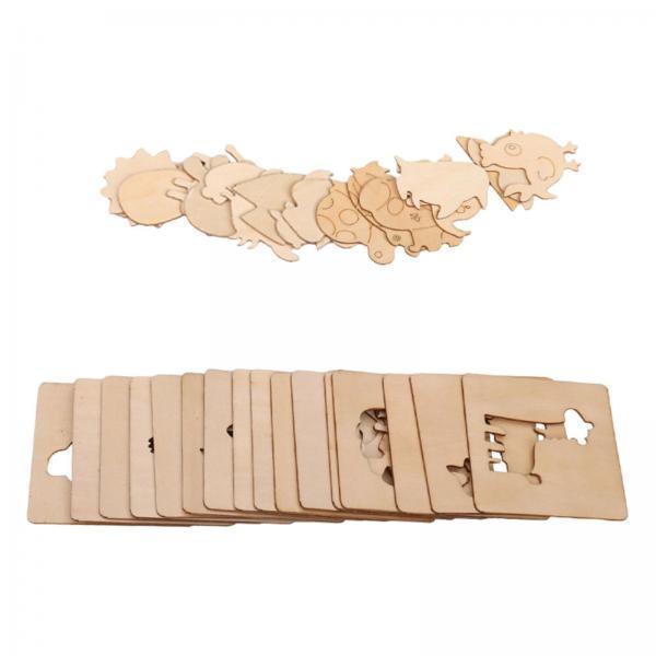 Kids Drawing Stencils Wood Pai - огляд і ціна Kids Education Template