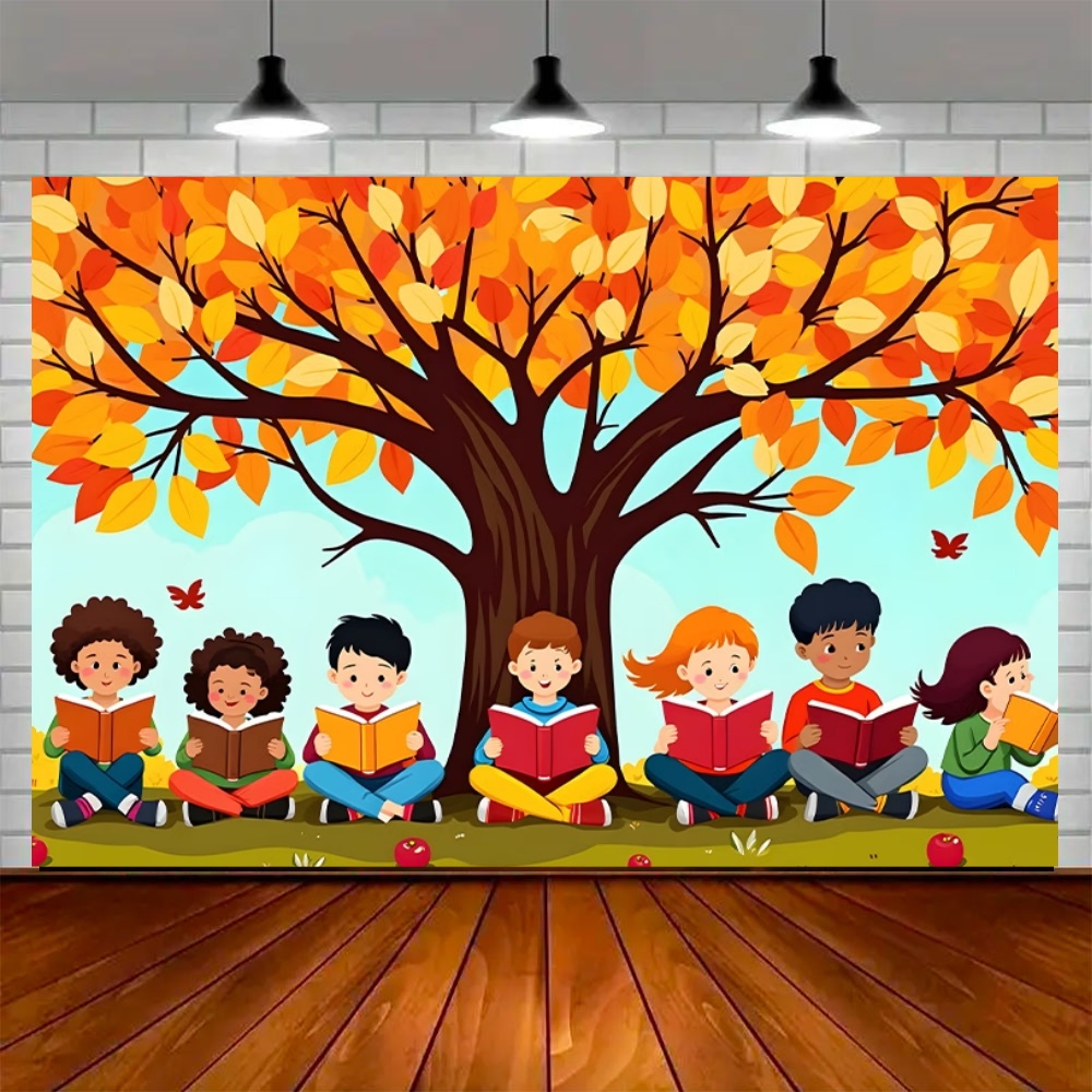 World Autumn Reading Day Party - огляд і ціна Kids Education Background