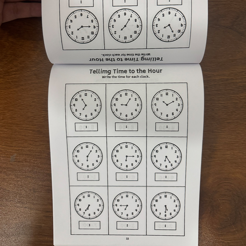 Telling Time Workbook for Kids - огляд і ціна Learning Workbook Preschool