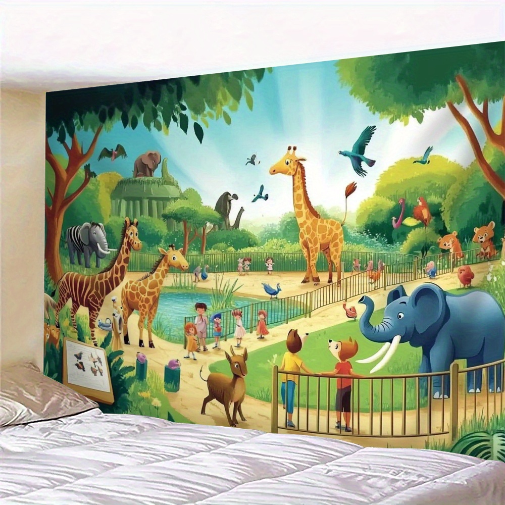 1pc Cartoon Zoo Animals Giraff - огляд і ціна Kids Education Background