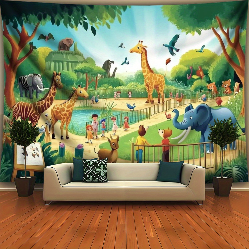 1pc Cartoon Zoo Animals Giraff - огляд і ціна Kids Education Background