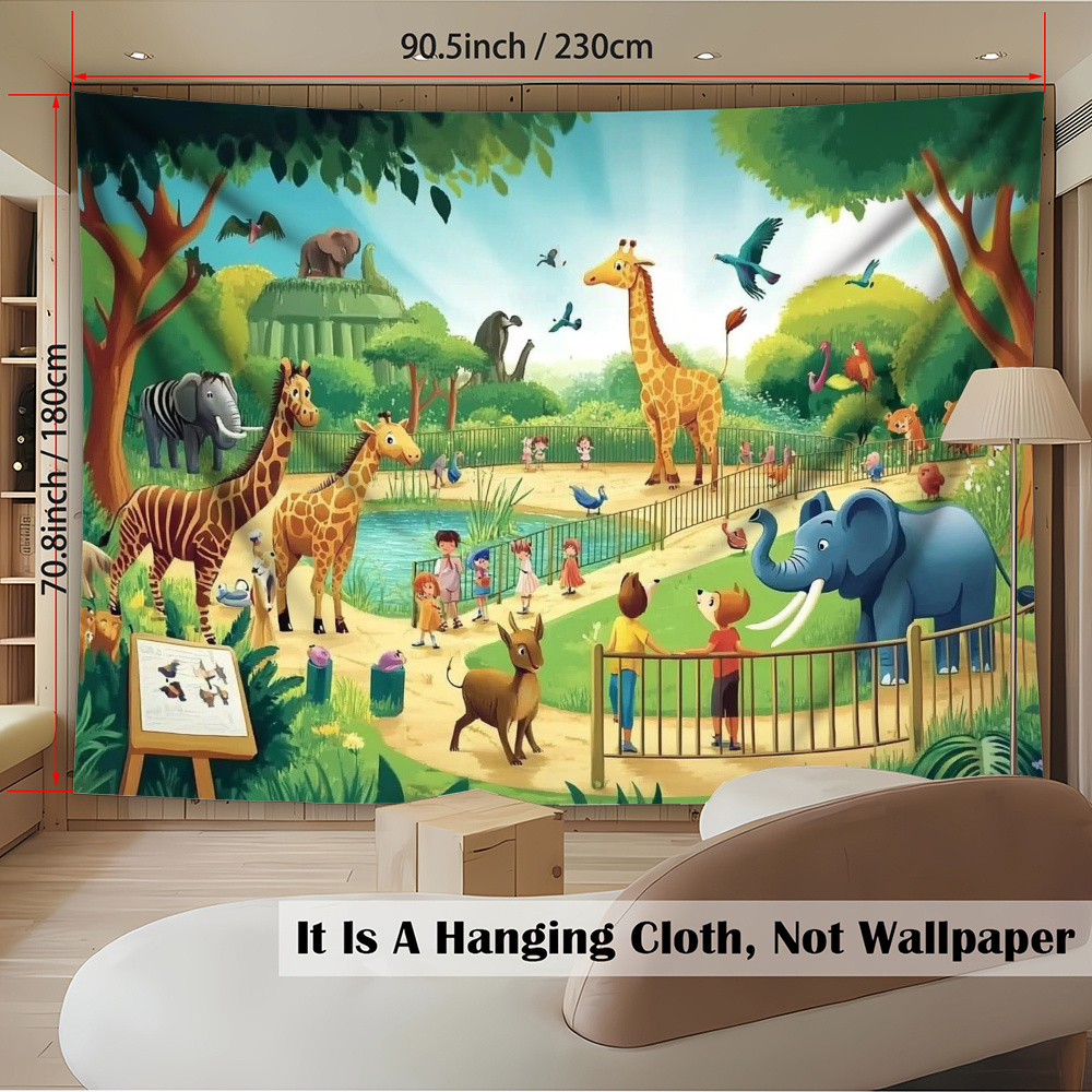 1pc Cartoon Zoo Animals Giraff - огляд і ціна Kids Education Background
